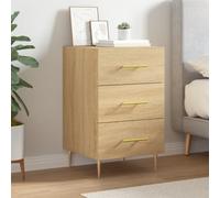 Bedside Cabinets Side Table Bedstand Nightstand 2 pcs Engineered Wood vidaXL