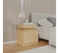 vidaXL Bedside Cabinet Sonoma Oak 45x35x52 cm Engineered Wood