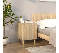 Sonoma Oak Engineered Wood Bedside Cabinet Nightstand 40x40x50 cm with Door Unit