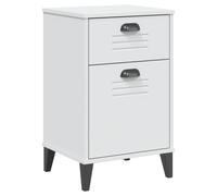 vidaXL Bedside Cabinet VIKEN White Engineered Wood