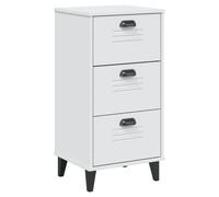 vidaXL Bedside Cabinet VIKEN White Engineered Wood