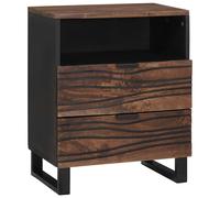 vidaXL Bedside table 50 x 33 x 60 cm solid wood handle and MDF