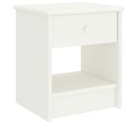 vidaXL Bedside Cabinet White 35x30x40 cm Solid Pinewood