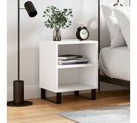 vidaXL Bedside Cabinet White 40x30x50 cm Engineered Wood