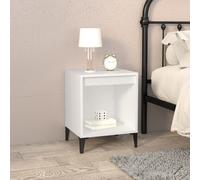 vidaXL Bedside Cabinet White 40x35x50 cm, White