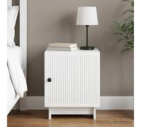 VidaXL Bedside Cabinet White 43 X 34.5 X 50 Cm Engineered Wood