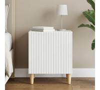 VidaXL Bedside Cabinet White 43 X 34.5 X 50 Cm Engineered Wood