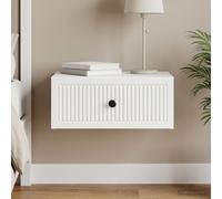 VidaXL Bedside Cabinet White 49 X 34.5 X 20 Cm Engineered Wood