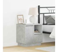 Bedside Cabinet with Drawer Engineered wood Table Nightstand Compact vidaXL