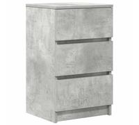 vidaXL Bedside Cabinet with 3 Drawers Concrete Grey 39x35x65 cm bedside table