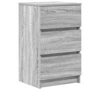 vidaXL Bedside Cabinet with 3 Drawers Grey Sonoma 39x35x65 cm, Grey