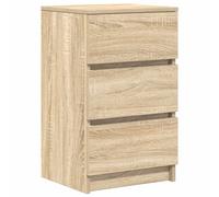 vidaXL Bedside Cabinet with 3 Drawers Sonoma Oak 39x35x65 cm bedside table
