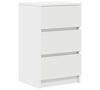 vidaXL Bedside Cabinet with 3 Drawers White 39x35x65 cm bedside table