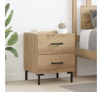 Bedside Cabinet with Drawer 2 pcs Artisan Oak 40 x 35 x 47.5 cm