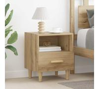 vidaXL Bedside Cabinet with Drawer 2 pcs Artisan oak 40 x 35 x 47.5 cm