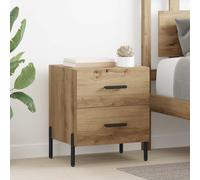 vidaXL Bedside Cabinet with Drawer 2 pcs Artisan oak 40 x 35 x 47.5 cm