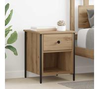 vidaXL Bedside Cabinet with Drawer 2 pcs Artisan oak 40 x 42 x 50 cm