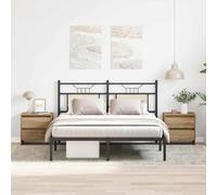 Bedside Cabinet Engineered Wood Artisan Oak 45x34x44.5cm 2 Drawer Compact Slim.