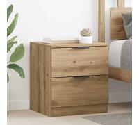 vidaXL Bedside Cabinet with Drawer 2 pcs Artisan oak 45 x 39 x 50 cm