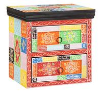 Bedside Cabinet with Drawer Multicolour Solid Mango wood Bedside Table vidaXL