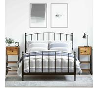 vidaXL Bedside Cabinet with Drawer 2 pcs Old wood 34 x 36 x 70 cm