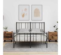 Bedside Cabinet Old Wood & Black 40x35x47.5cm Engineered Wood Rustic Nightstand