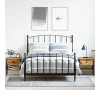 vidaXL Bedside Cabinet with Drawer 2 pcs Old wood 40 x 42 x 45 cm