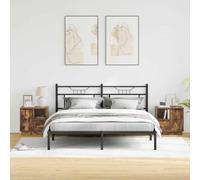 vidaXL Bedside Cabinet with Drawer 2 pcs Smoked oak 50 x 34.5 x 50 cm