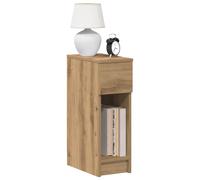 vidaXL Bedside Cabinet with Drawer Artisan Oak 20x36x60 cm