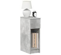 vidaXL Bedside Cabinet with Drawer Concrete Grey 20x36x60 cm
