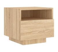 (sonoma oak, 1 pcs) vidaXL Bedside Cabinets with LED Lights Nightstand Bed Cabinet Side Table