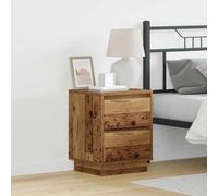 vidaXL Bedside Cabinet with Old Wood 39 x 34.5 x 50 cm Engineered wood