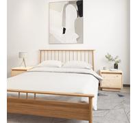 Vidaxl Bedside Cabinets 2 Pcs 35X34X32 Cm Solid Wood Pine