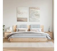 vidaXL Bedside Cabinets 2 pcs 40x30.5x40 cm Solid Pinewood