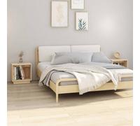 Vidaxl Bedside Cabinets 2 Pcs 40X30X40 Cm Solid Wood Pine Bedside Cabinets