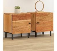 vidaXL Bedside Cabinets 2 pcs 40x33x46 cm Solid Wood Acacia