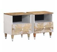 vidaXL Bedside Cabinets 2 pcs 40x33x46 cm Solid Wood Mango