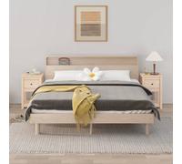 Vidaxl Bedside Cabinets 2 Pcs 40X35X61.5 Cm Solid Wood Pine