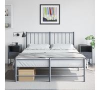 vidaXL Bedside Cabinets 2 pcs Anthracite 36x39x60.5 cm Steel