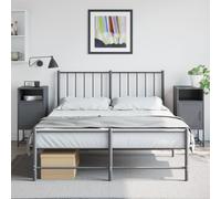 vidaXL Bedside Cabinets 2 pcs Anthracite 36x39x78 cm Steel