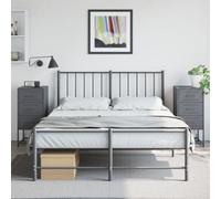 Vidaxl Bedside Cabinets 2 Pcs Anthracite 36X39X78 Cm Steel