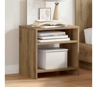 Bedside Cabinet White Engineered Wood 40x30x40 cm Open Shelf Compact Nightstand
