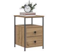 Bedside Cabinets Side Table Nightstand Bedside Table Engineered Wood vidaXL
