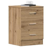 (artisan oak, 2 pcs) vidaXL 1/2x Bedside Cabinet Chipboard Bedroom Nightstand Stand Multi Colours