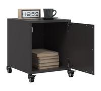 vidaXL Bedside Cabinets 2 pcs Black 36x39x43.5 cm Steel