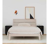vidaXL Bedside Cabinets 2 pcs Black 40x34x55 cm Solid Wood Pine
