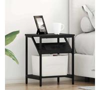 vidaXL Bedside Cabinets 2 pcs Black oak 38 x 30 x 48 cm