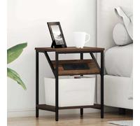 vidaXL Bedside Cabinets 2 pcs Brown oak 38 x 30 x 48 cm