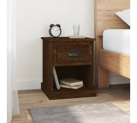 vidaXL Bedside Cabinets 2 pcs Brown Oak 39x39x47.5 cm Engineered Wood