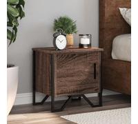 Bedside Cabinet Nightstand Bed Side Table Bed Cabinet Engineered Wood vidaXL